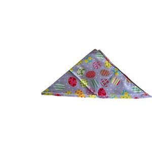 Easter Dog Bandana. Colourful 2 sided, 2 Piece.
